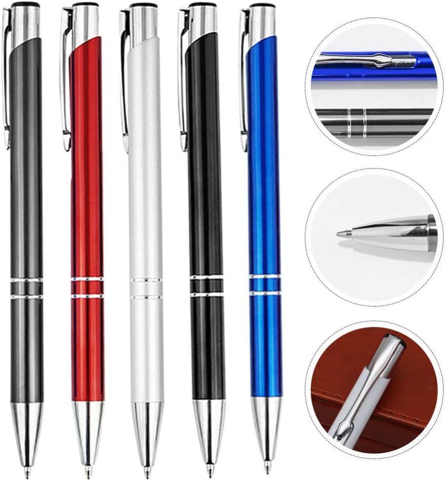 Premium Metal Ballpoint Pens –  Retractable, Quick-Dry Ink, Elegant Gift Pens