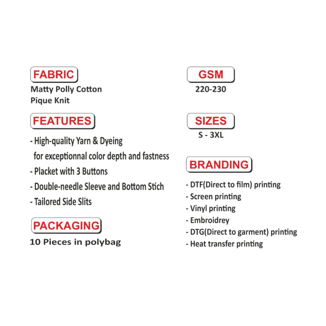 Poly Cotton T-Shirt with Custom Print