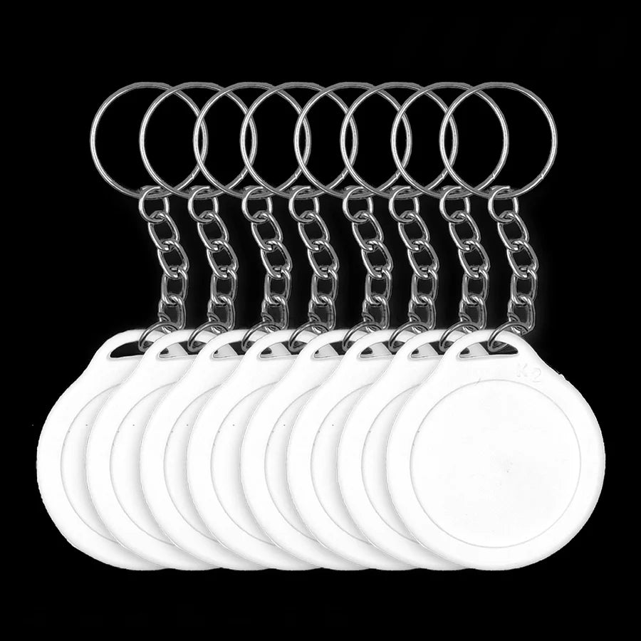 ROUND KEYCHAIN - 2 SIDE STICKER TYPE - 35X35 mm