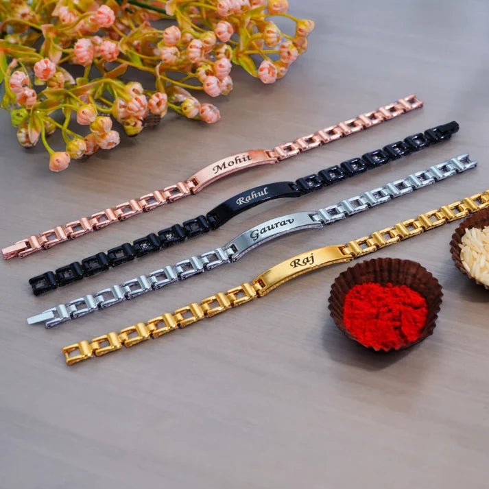 🧿 Custom Engraved Name Bracelet – Perfect Gift for Every Occasion